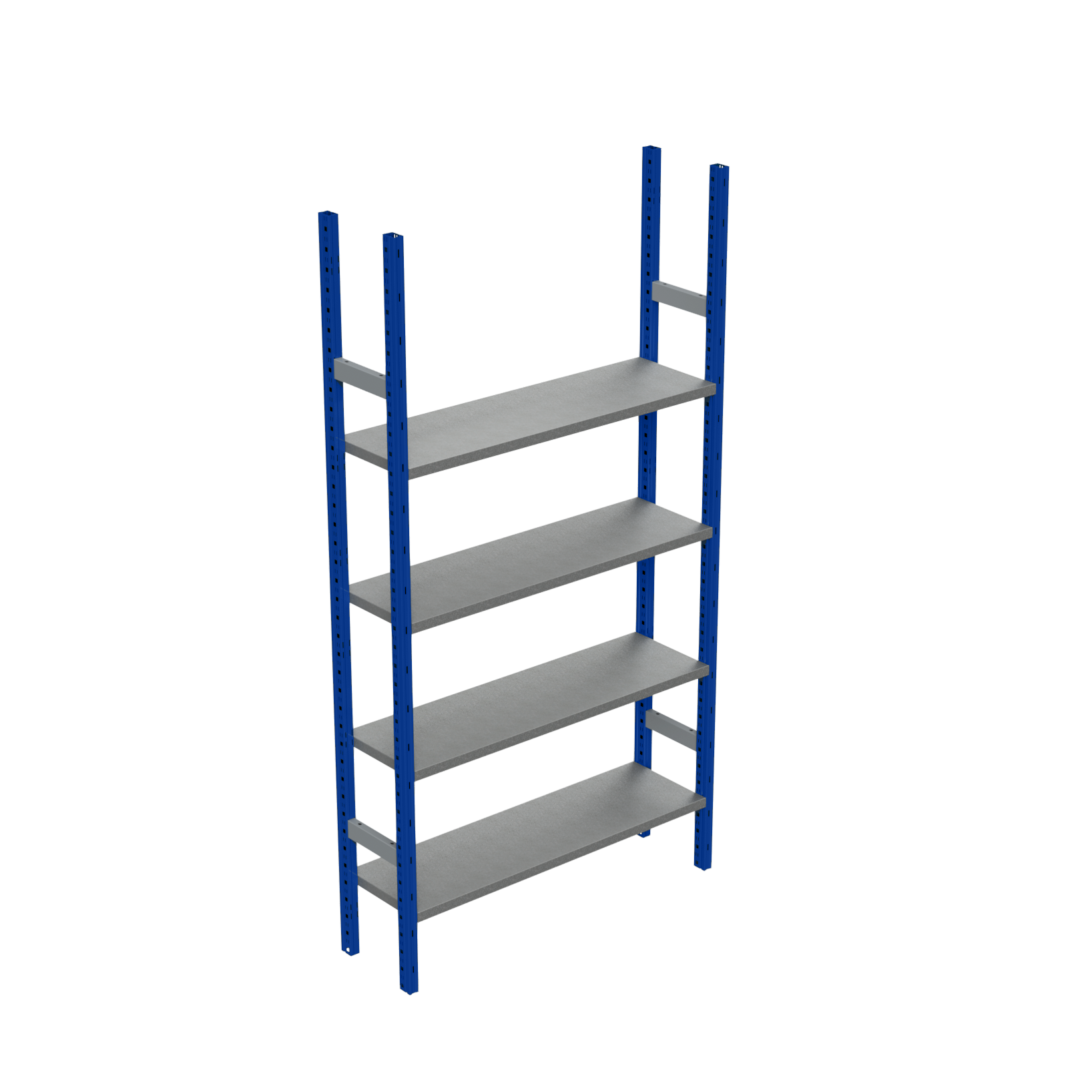 1000mm Long x 300mm Deep x 2.5 Metre High 4 Shelves ST30 Shelving
