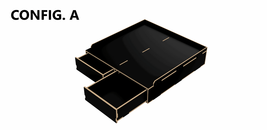 Render of False Floor Configuration A