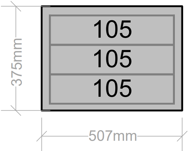 Van Cabinet 507mm wide x 360mm Deep x 480mm High with Boxes