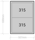 Van Cabinet 507mm wide x 690mm high with Drawers