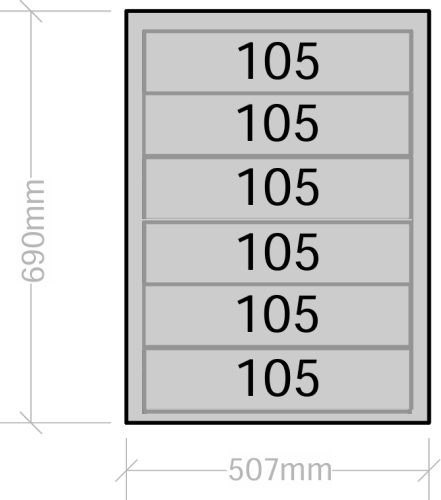 Van Cabinet 507mm wide x 360mm Deep x 480mm High with Boxes