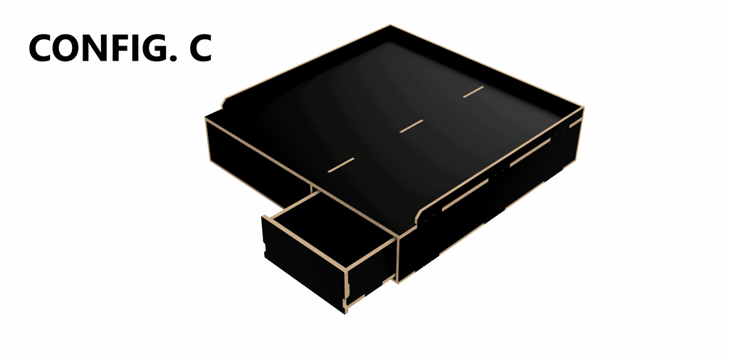 Render of False Floor Configuration C