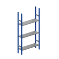 1000mm Long x 300mm Deep x 2.0 Metre High 3 Shelves ST30 Shelving