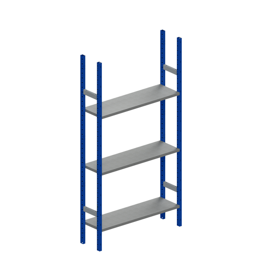 1000mm Long x 300mm Deep x 1.5 Metre High 3 Shelves ST30 Shelving