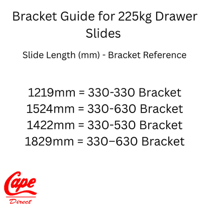Two-way heavy-duty drawer slides up to 150 kg