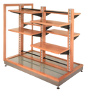 Free Standing Timber & Glass Display Unit - Clearance - Sale - Storage - Shopfitting - Cape Direct