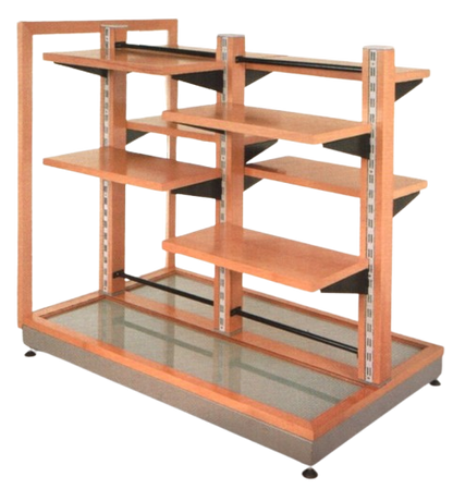 Free Standing Timber & Glass Display Unit - Clearance - Sale - Storage - Shopfitting - Cape Direct