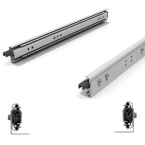 A Pair of Grey Tipped Drawer Slides