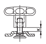 KERL M8 Bolt with Knob