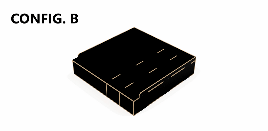 Render of False Floor Configuration B