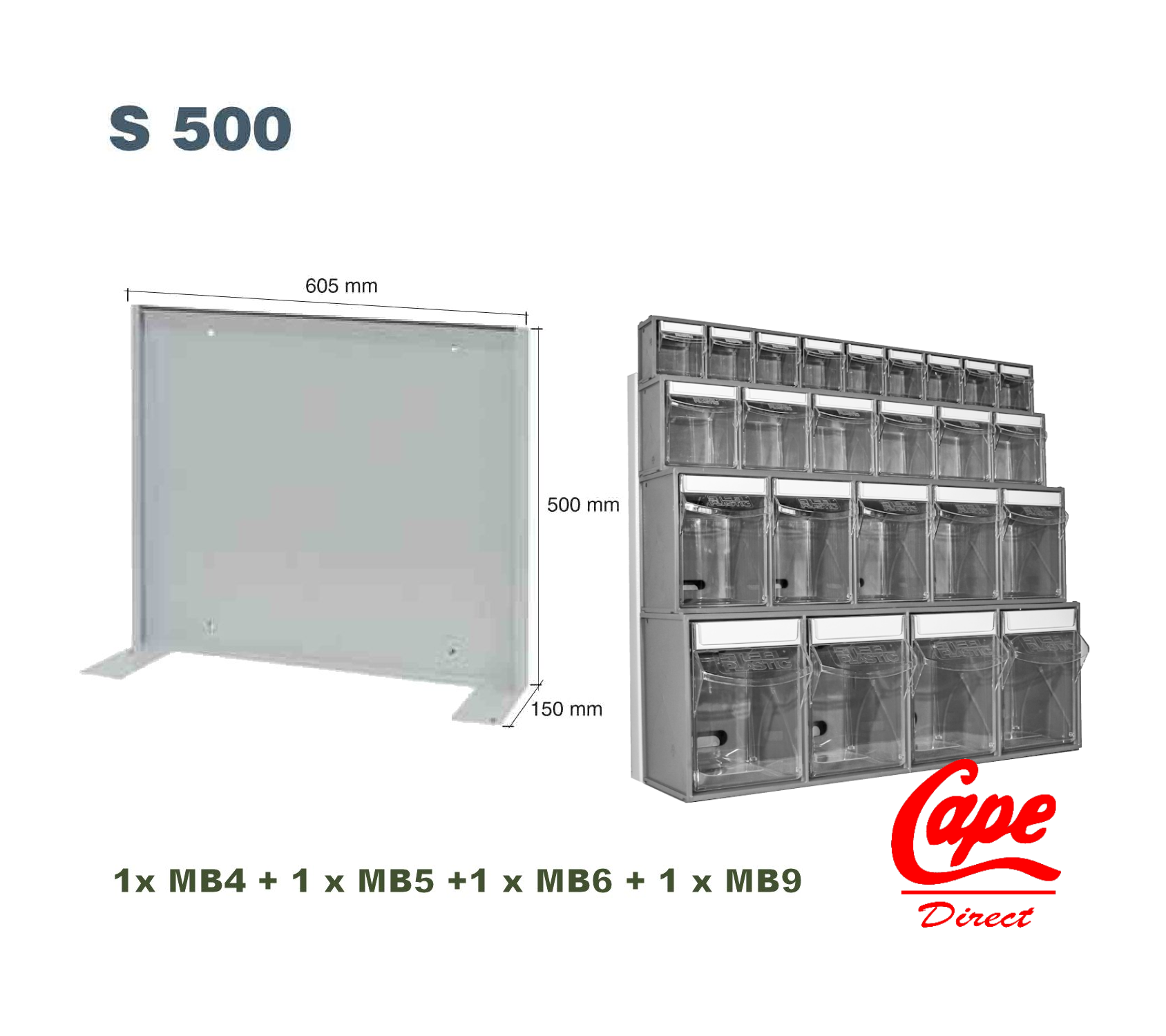 MB Box Frames with Boxes - MB Box - Storage - Cape Direct