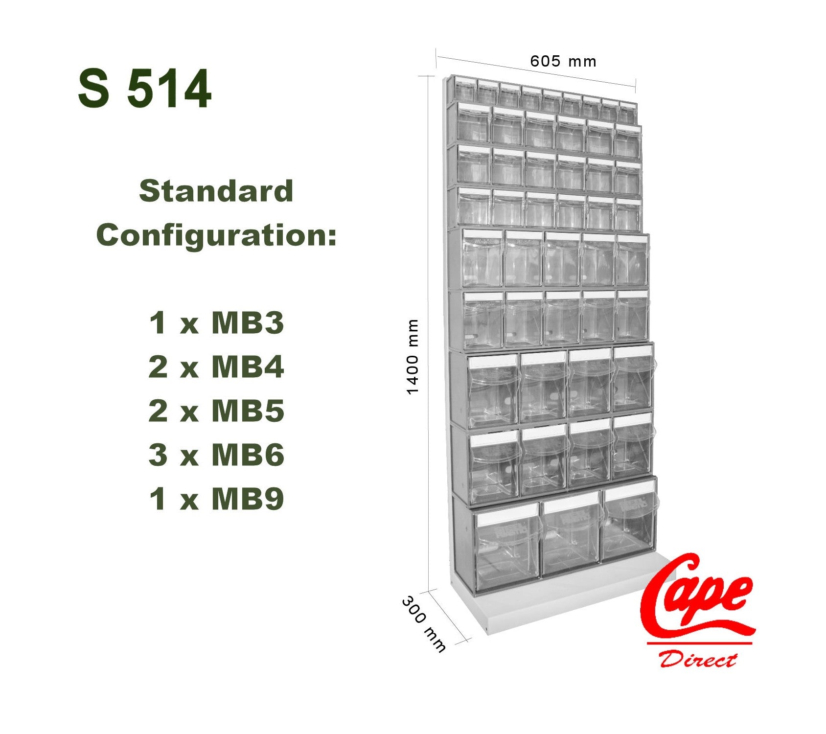MB Box Frames with Boxes - MB Box - Storage - Cape Direct