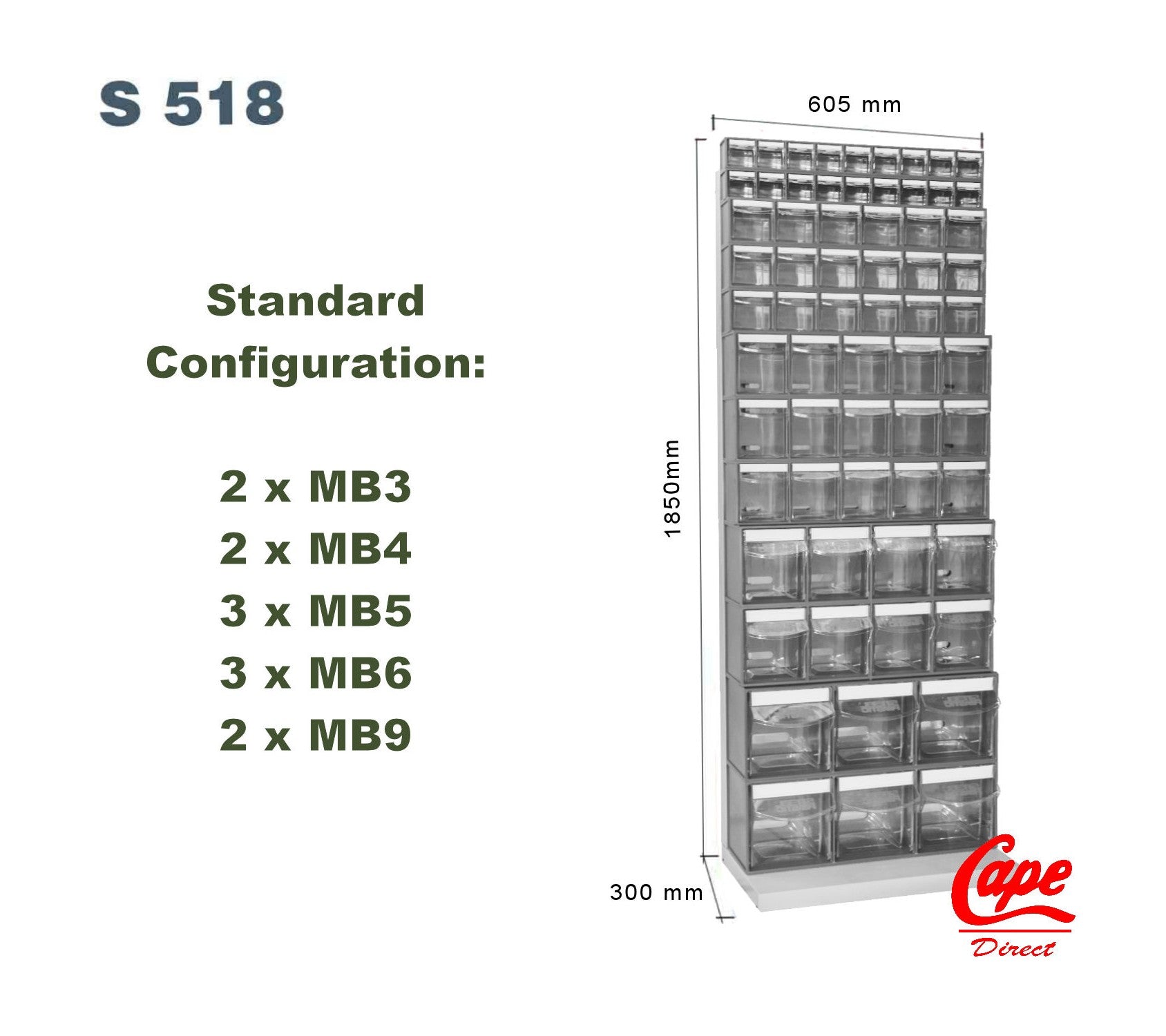 MB Box Frames with Boxes - MB Box - Storage - Cape Direct