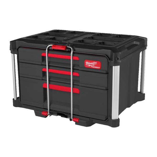 Picture of Milwaukee Packout Toolbox with One Large Drawer and Two Smaller Drawers