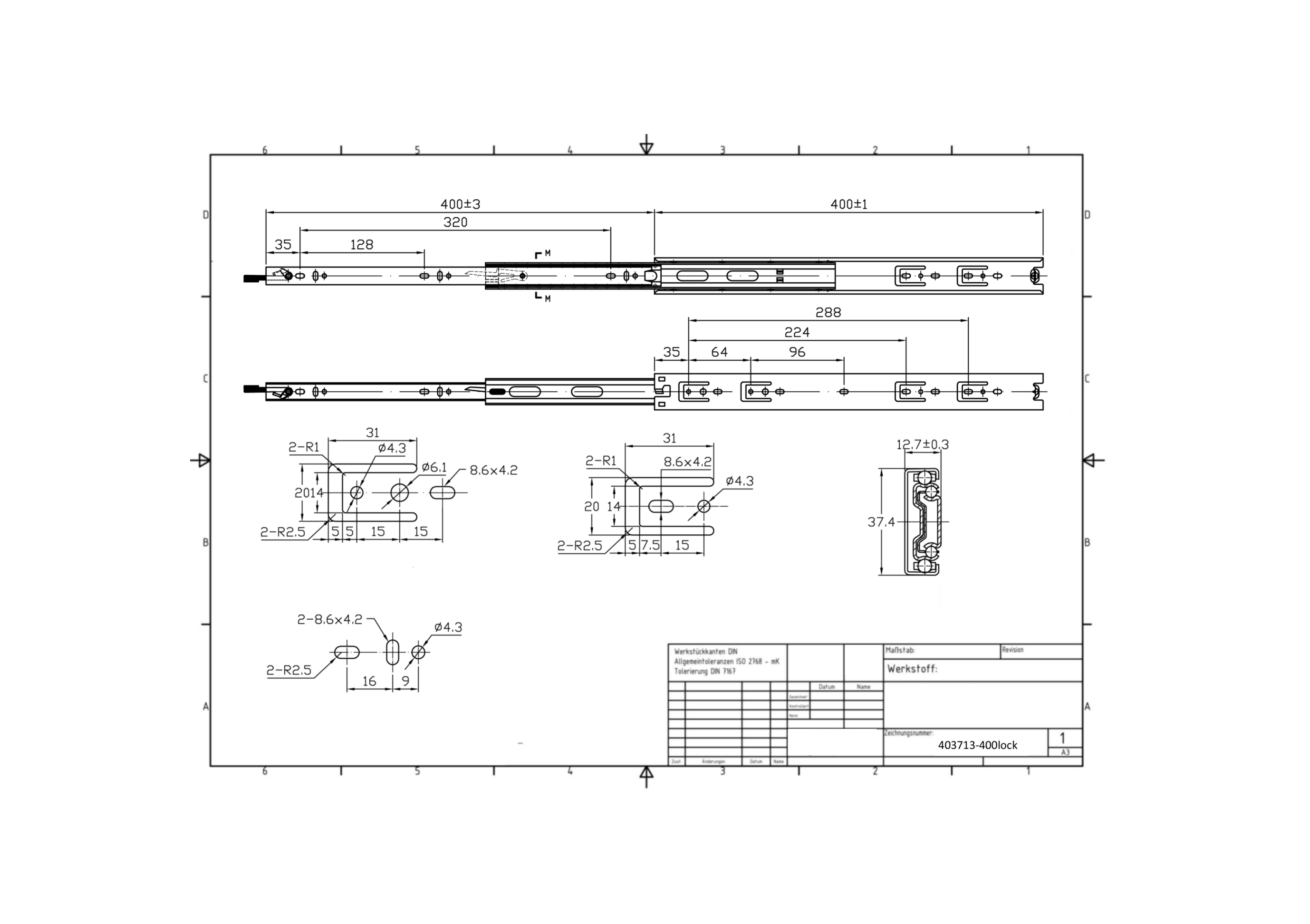 Lock Only Closed Drawer Sliders