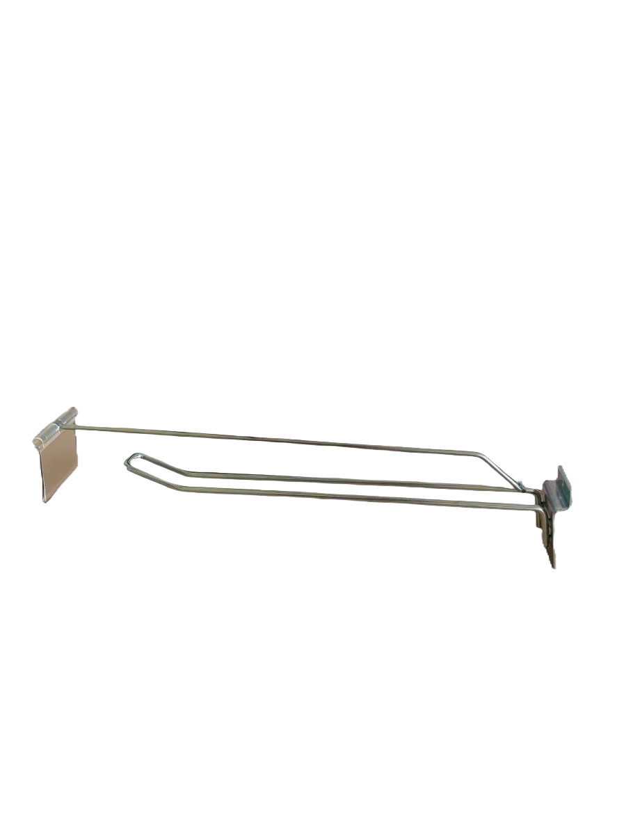 Slatwall double hook with overarm and price tag - Shelving - Retail - Cape Direct