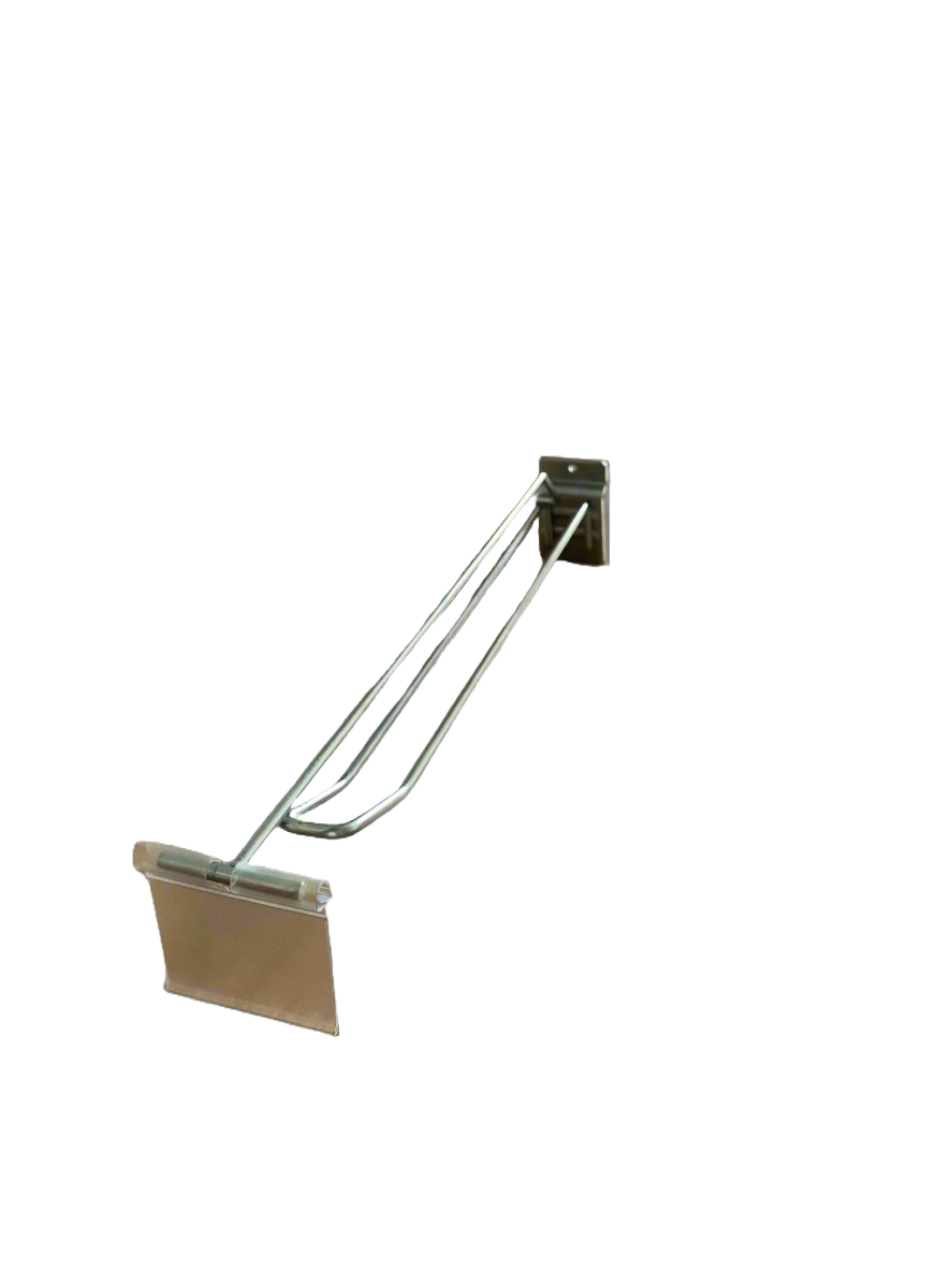 Slatwall double hook with overarm and price tag - Shelving - Retail - Cape Direct