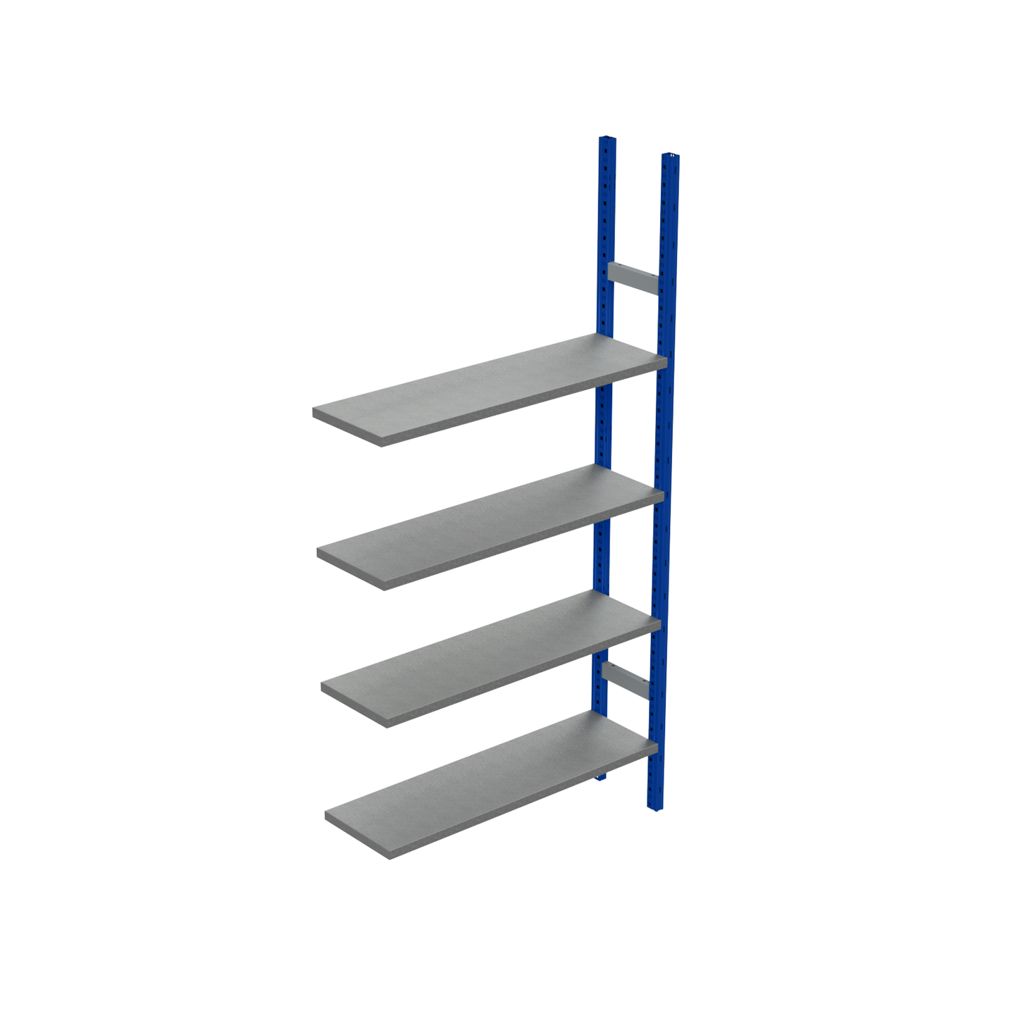 1000mm Long x 500mm Deep x 2.5 Metre High 4 Shelves ST30 Shelving