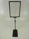 Clear Frame / Short Pole (350 - 550mm Height Extend) / Metal Base