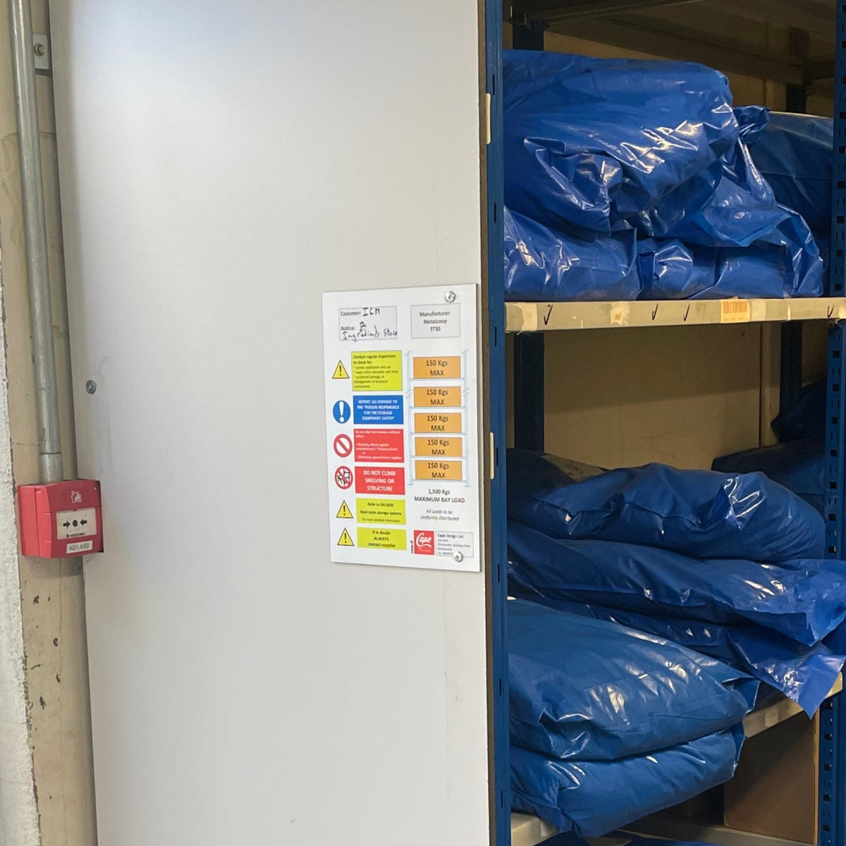 Racking Safety Notices Racking Load Notice A3 – Cape Direct