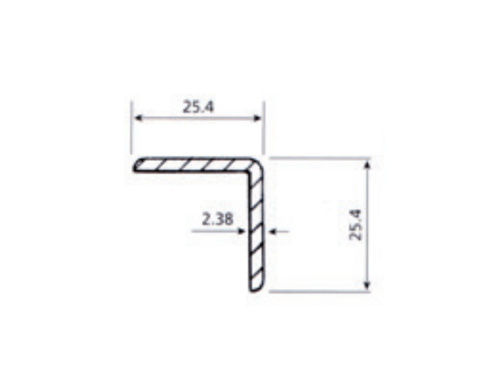 L Profile Aluminium - Cape Direct - Rubber mat, Van accessories