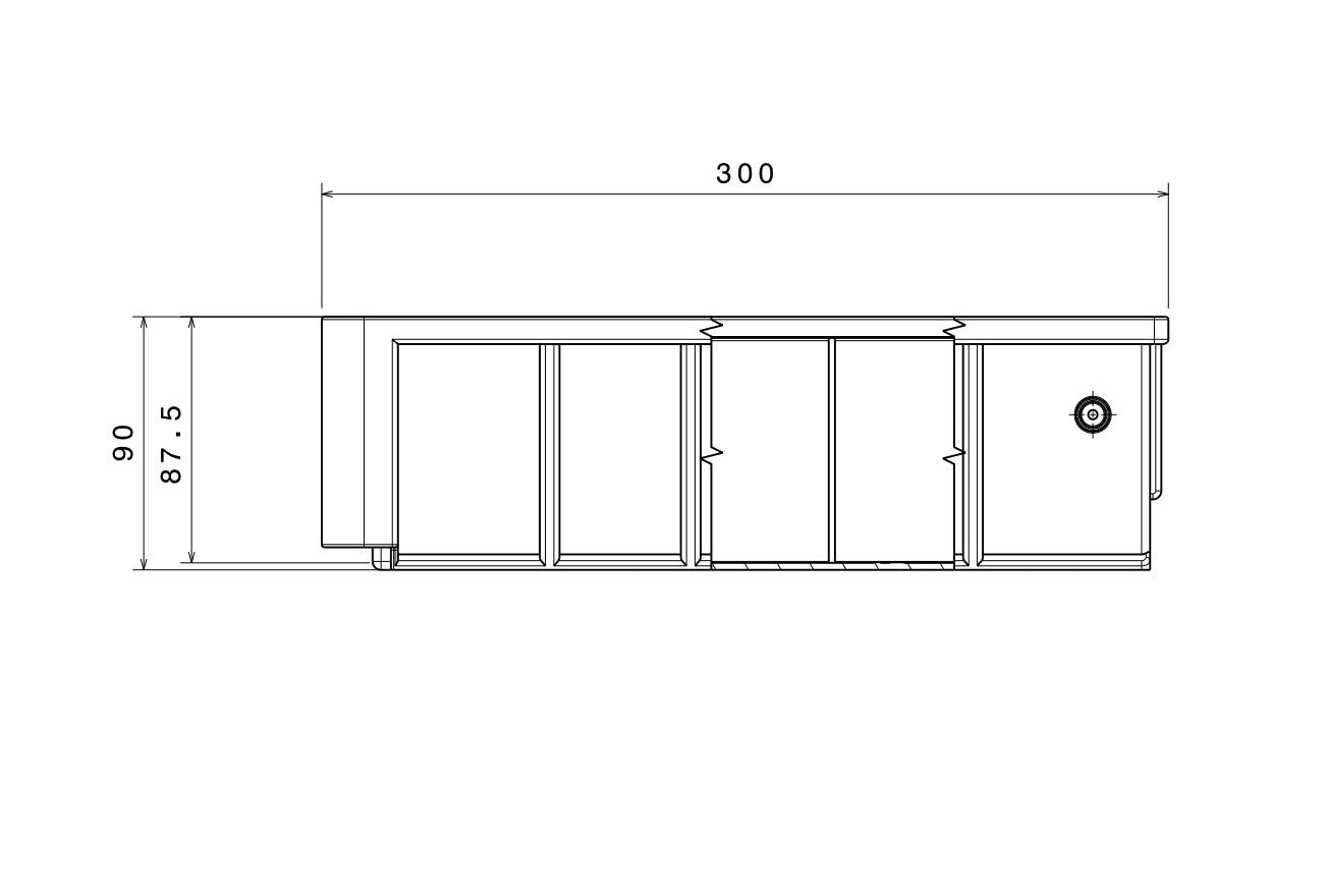 Shelf Box Narrow - Cape Direct - Shelf Box, Storage boxes