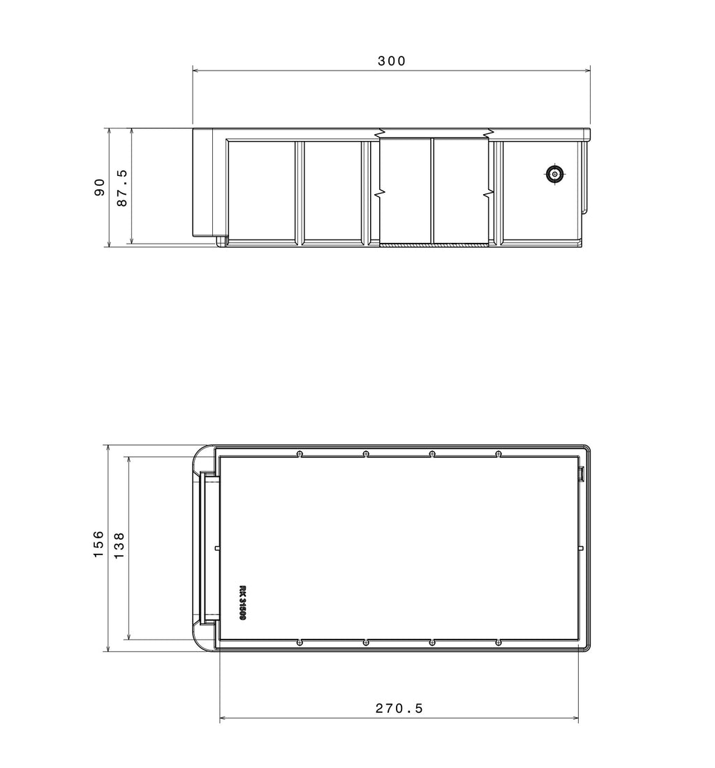 Shelf Box Medium - Cape Direct - Shelf Box, Storage boxes