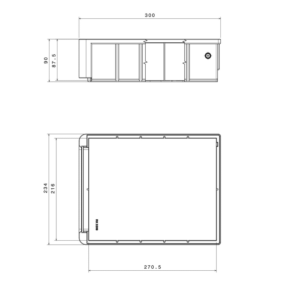 Shelf Box Wide - Cape Direct - Shelf Box, Storage boxes
