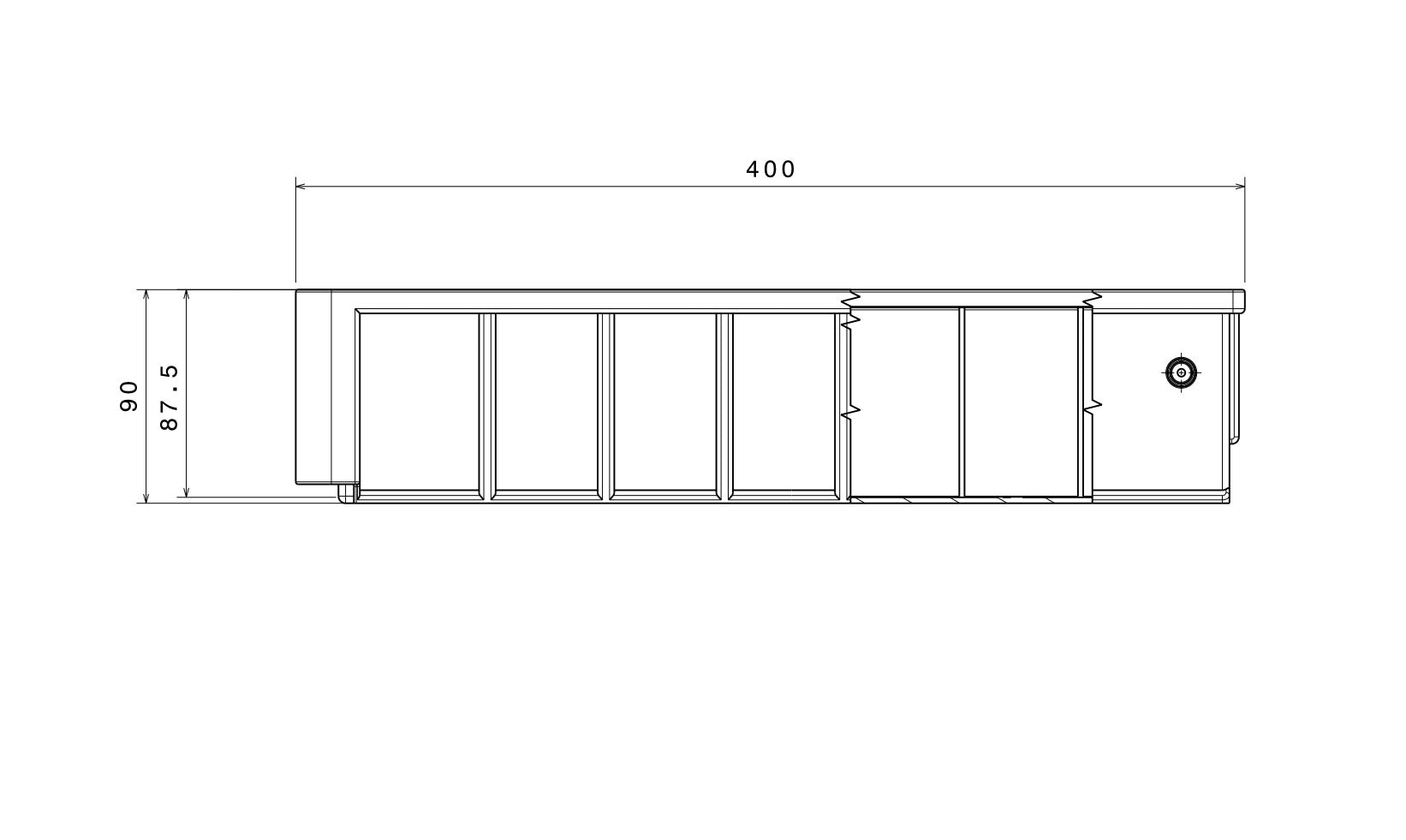 Shelf Box Narrow - Cape Direct - Shelf Box, Storage boxes