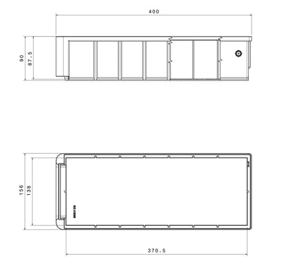 Shelf Box Medium - Cape Direct - Shelf Box, Storage boxes