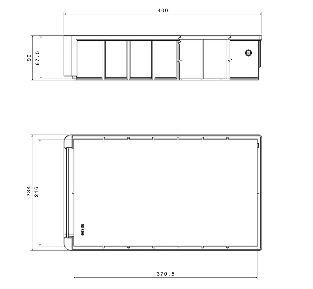 Shelf Box Wide - Cape Direct - Shelf Box, Storage boxes