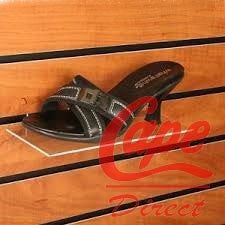 Acrylic slatwall shoe shelf - Cape Direct - Slatwall and Accessories