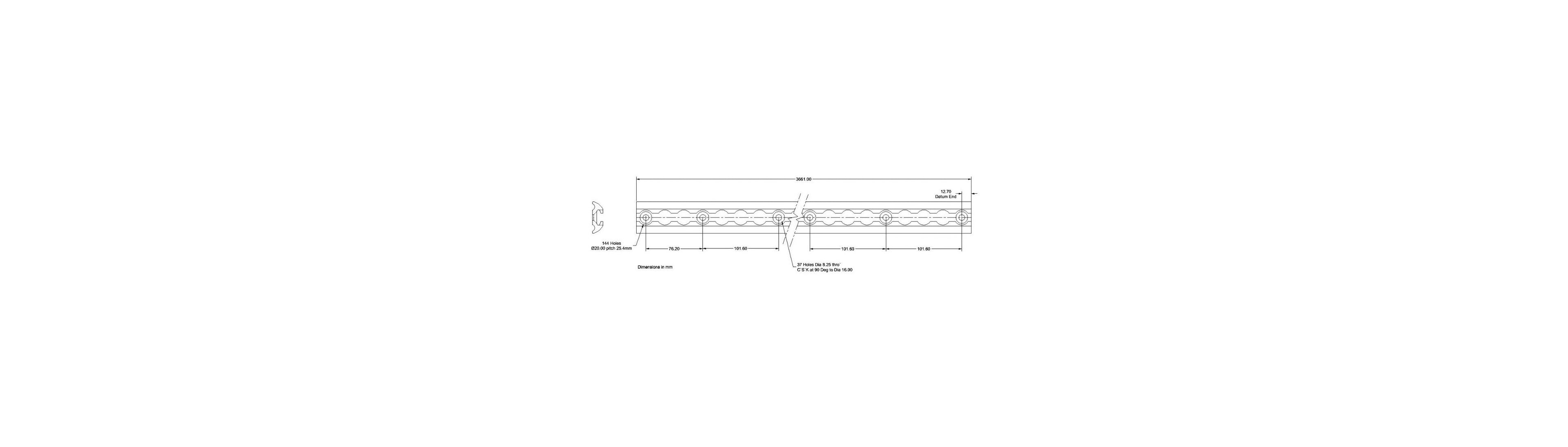 Surface Mounted Airline Track - Cape Direct - Airline track tie downs, Aluminium Rail, E Track, Q Rail, Ratchet Strap rail, Tie Down rail